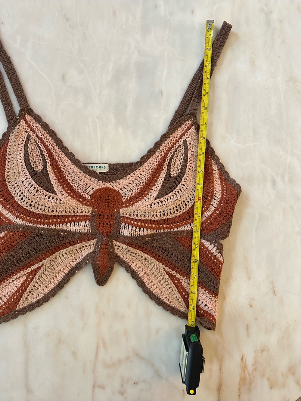 EARTHBOUND Butterfly Crochet Crop Top - Picture 11 of 11